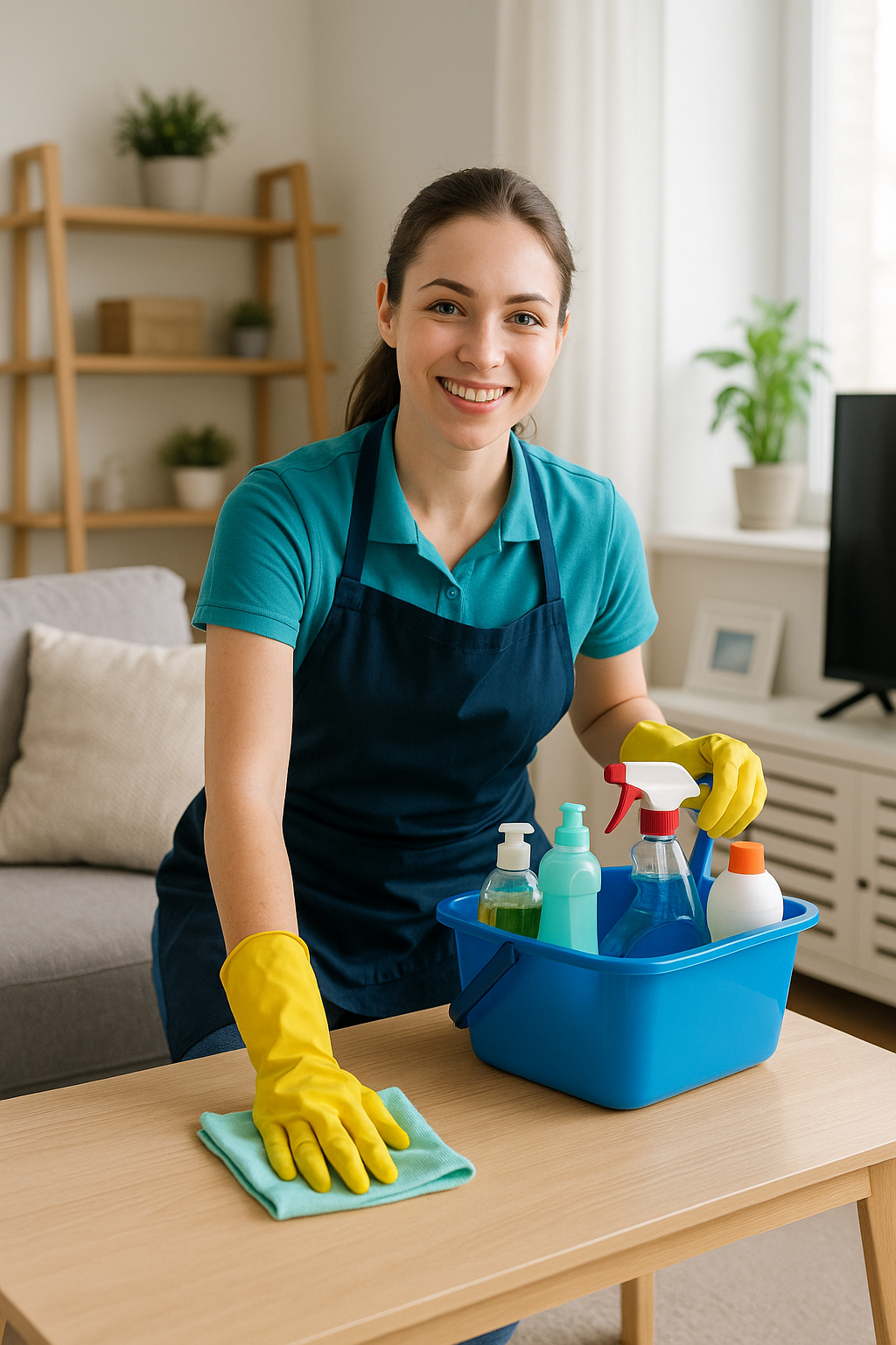 Plumber fixing a sink